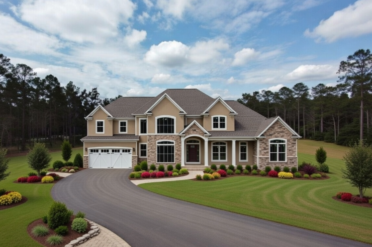 completed New construction home being built with an FHA one time close loan offered by scout advisors